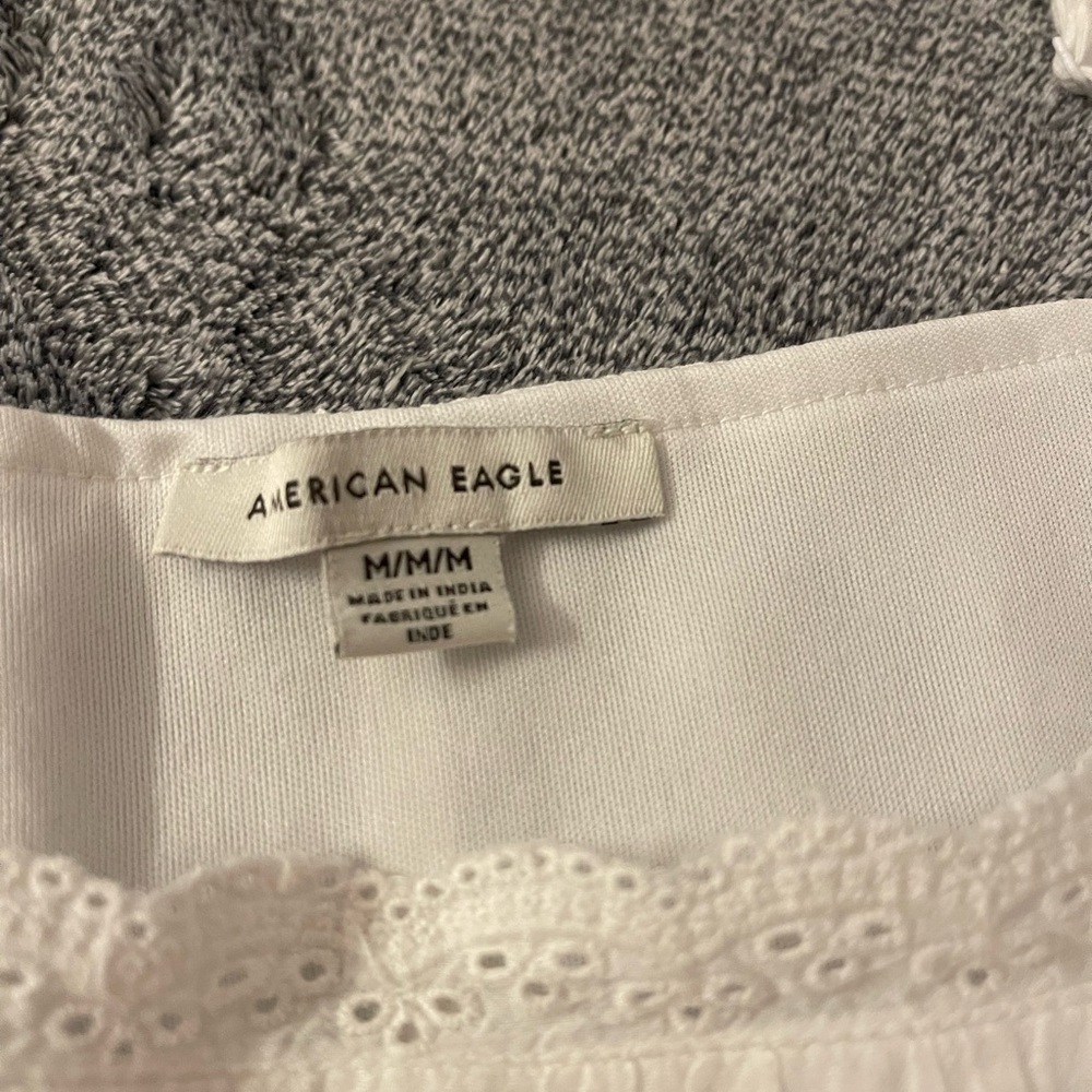 American Eagle Solid Embroidered Tiered Babydoll … - image 6